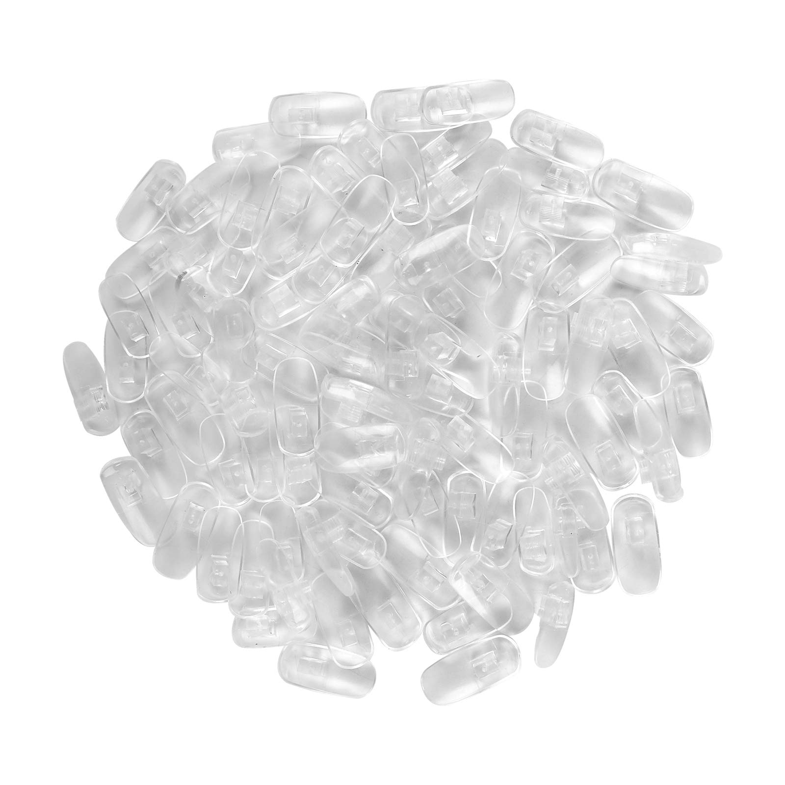 200pcs Refill Mannequin Hand Nail Tips, Replacement Acrylic Fake Nail Practice Tips for Nail Training Hand DIY Nail Art Salon Practice Tool (Clear)