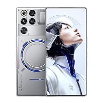 REDMAGIC 11 Pro 144Hz Cellulare Gaming, Smartphone Android 5G, 24GB RAM+1TB ROM, Snapdragon 8 Elite Gen 5, 6.85″ AMOLED Schermo Telefono Gaming, 50MP Fotocamera, 80W Caricatore Argento