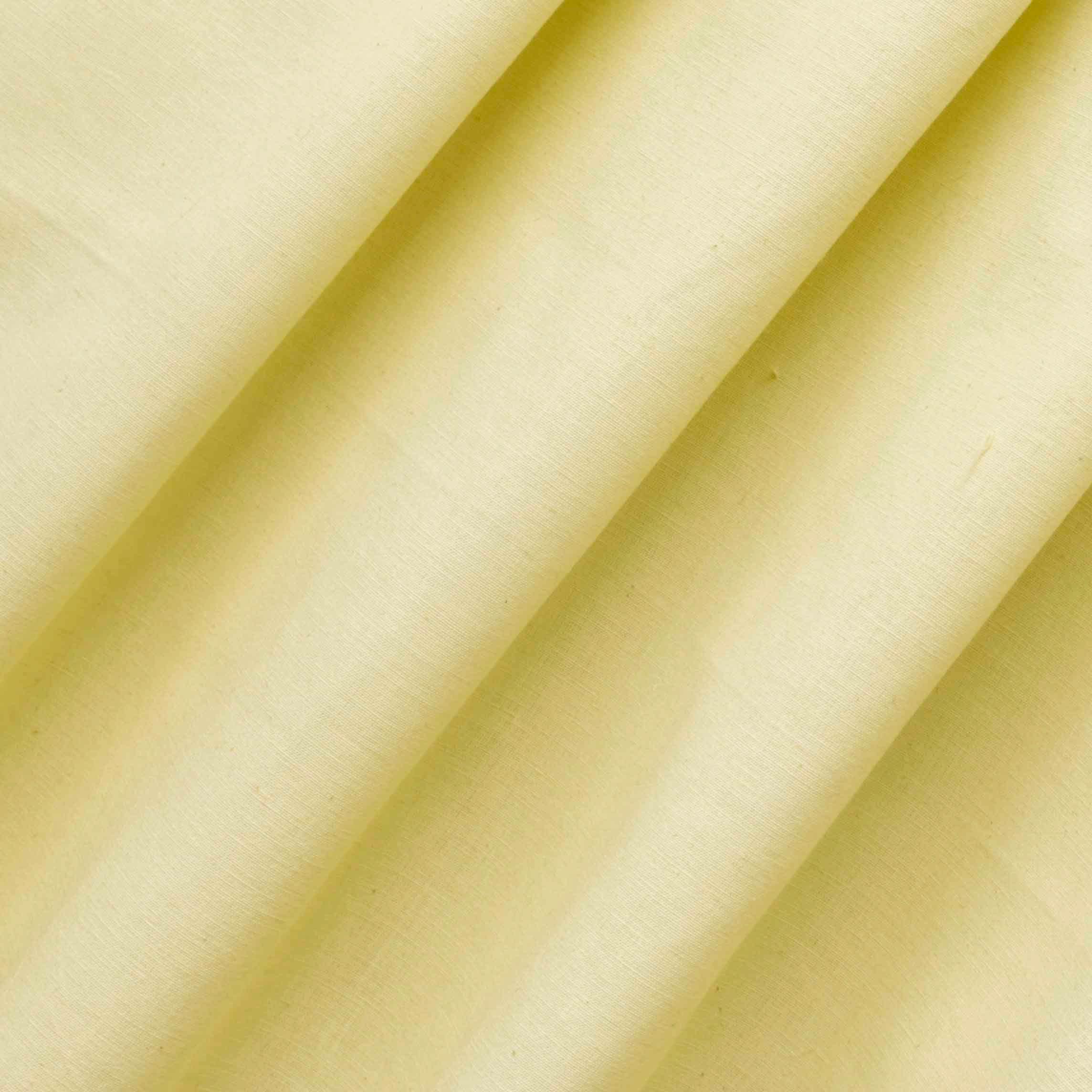 Fabric Mart Direct Hellgelb 100% Baumwollleinen Stoff Meterware, 17 Endlosmeter 107 cm Breite Einfarbig Gelb Großhandel Baumwolle Polsterung für Vorhänge Brautkleid Vorhänge Kissenbezüge