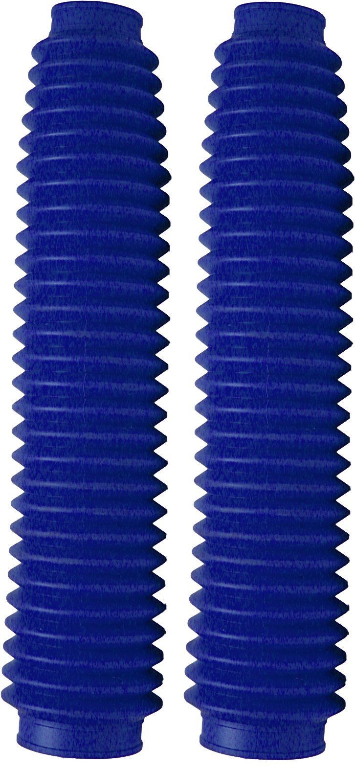 Soufflets de fourche de moto, grand bleu, 350 mm de long, haut 40 mm, bas 60 mm