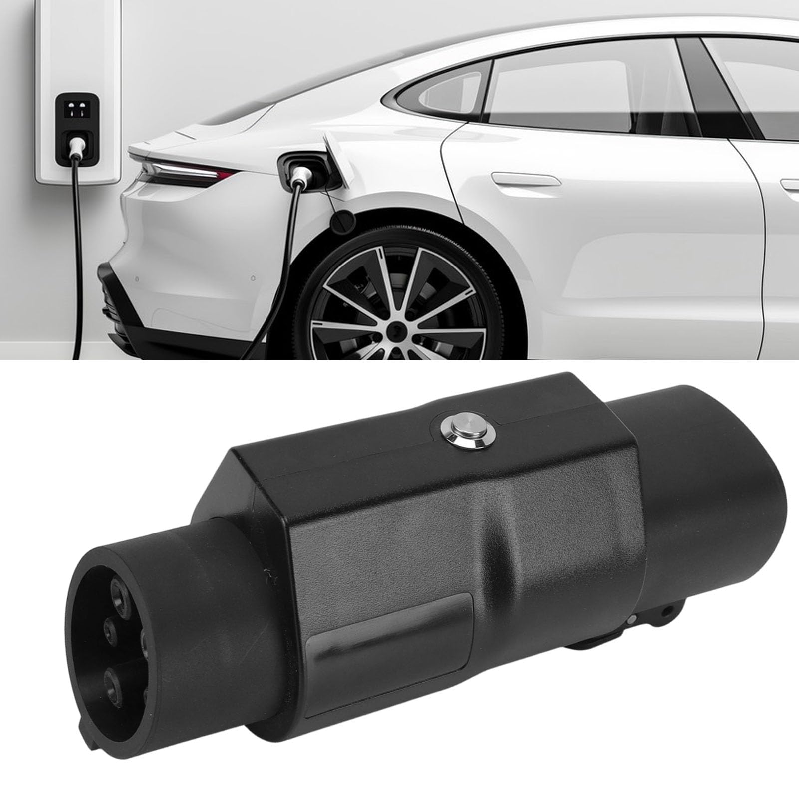 Ładowarka EV 50A, 250V, Mechanizm Blokujący, żaroodporny materiał PC, ładowarka J1772, Zwiększona wydajność ładowania, Konstrukcja Typu Plug and Play, z blokadą Bezpieczeń