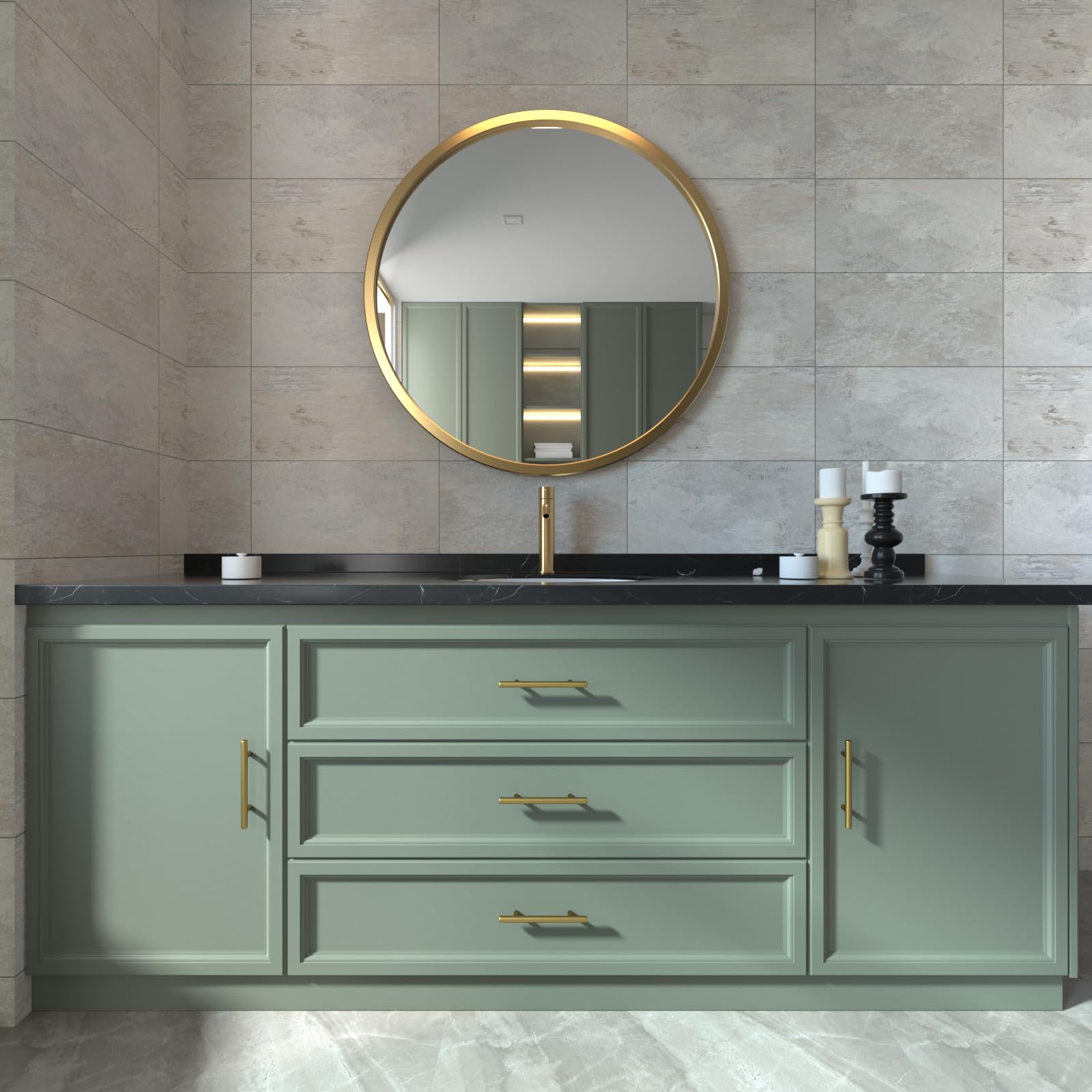 Haidms 20 Pack 3 Inch Gold Cabinet Handles Brass Kitchen Pulls — Amazon image 5