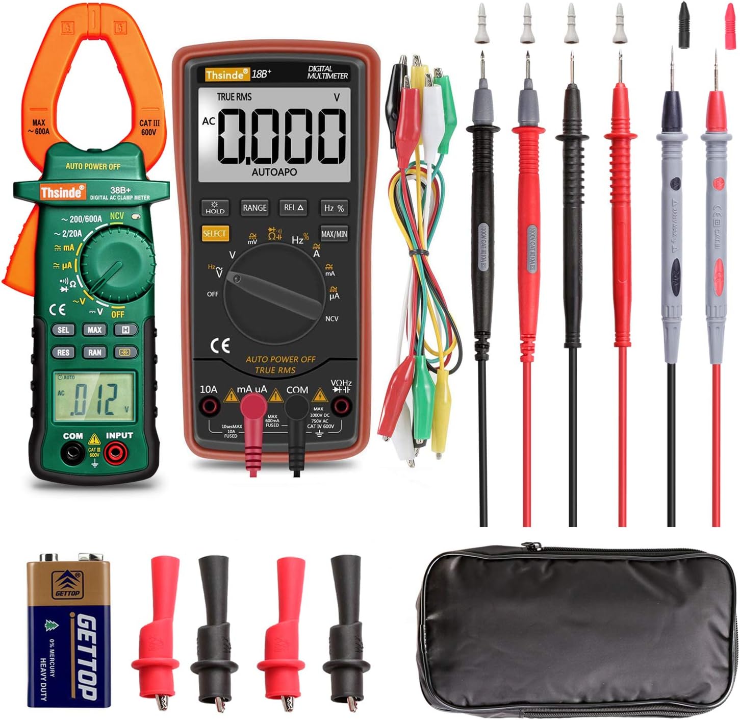 Free Shipping Offer Auto Ranging Digital Multimeter and Clamp Meter - with Storage Bag Battery Alligator Clips Test Leads for AC/DC Voltage/Current Voltage Alert Amp Ohm/Volt Multi Tester Diode Up To 60% OFF Auto Ranging Digital Multimeter and Clamp Meter - with Storage Bag Battery Alligator Clips Test Leads for AC/DC Voltage/Current Voltage Alert Amp Ohm/Volt Multi Tester Diode