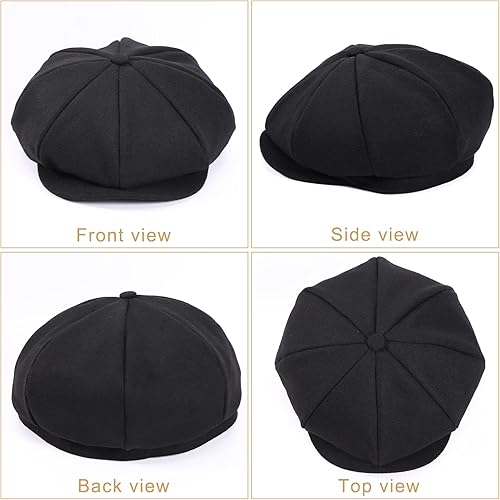 Miniatura 3 de Boina para hombre de algodón plana Ivy Gatsby Newsboy Conducción Sombrero Tweed Derby Sombrero Cabbie Sombreros