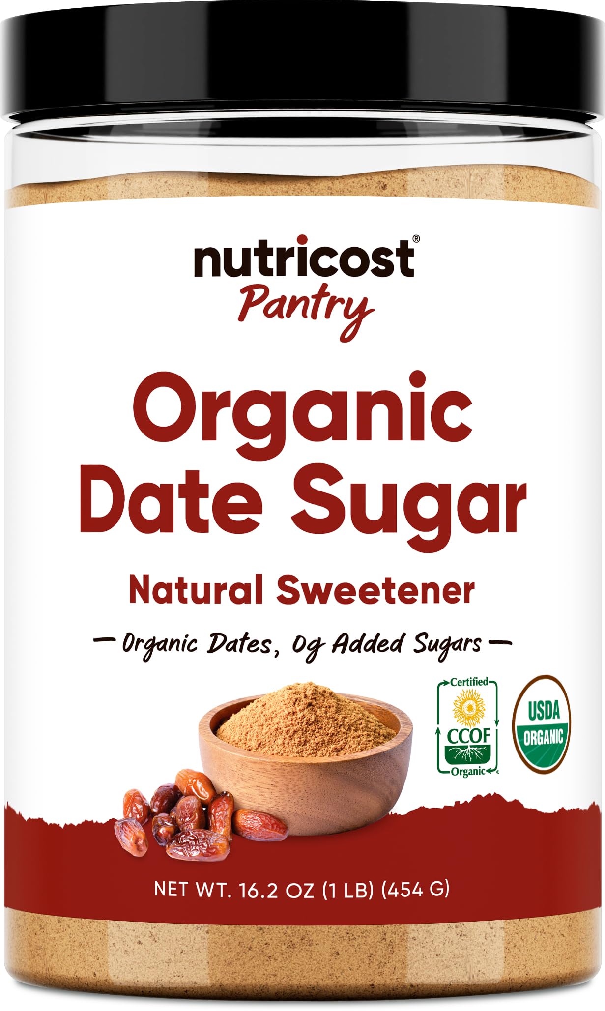 Nutricost Organic Date Sugar (1LB) - USDA Organic, Vegan, GMO-Free. Pantry