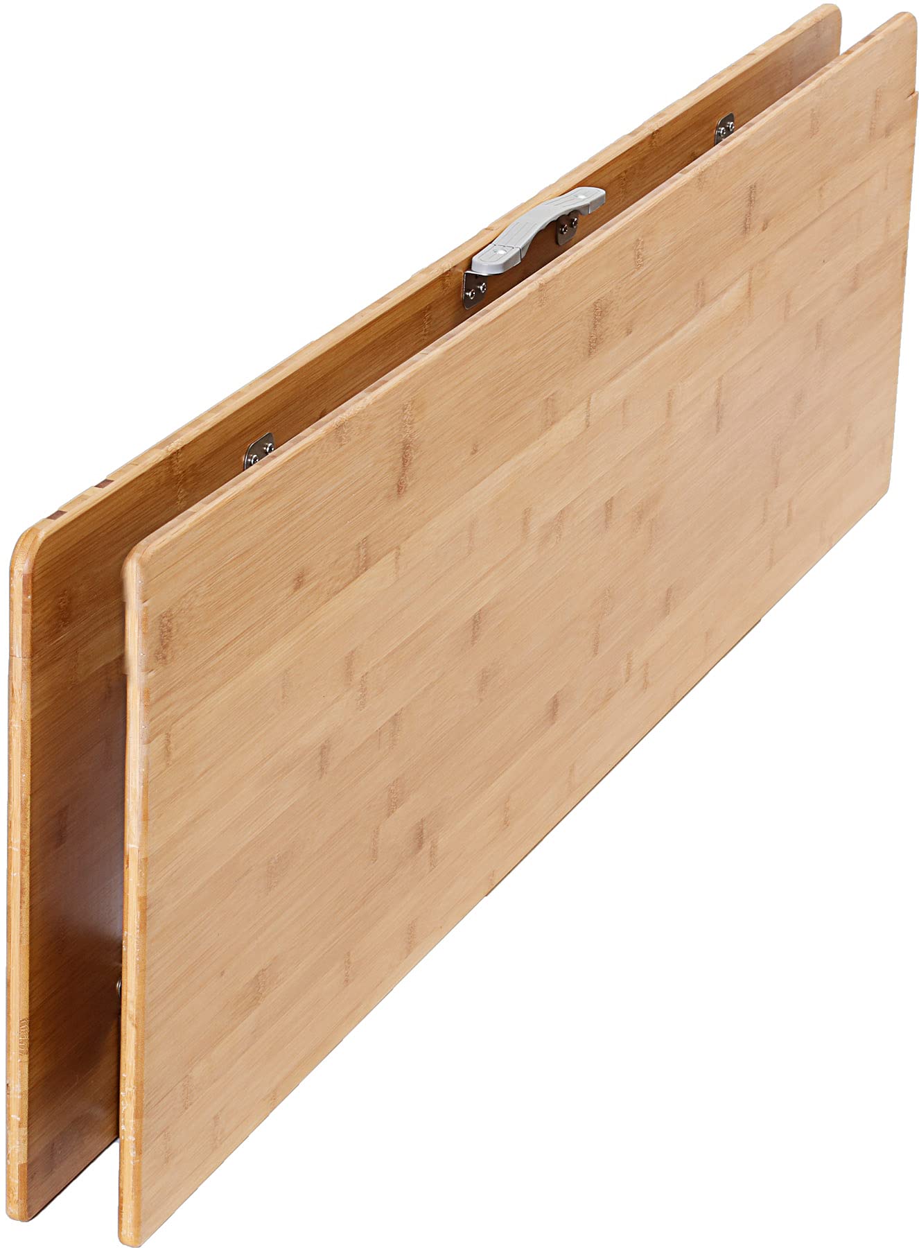 BRUNNER Tavolo Pieghevole per Esterni, da Picnic, da Campeggio, Giardino, terrazzo - in Alluminio, con Elegante ripiano in bambù - CAMPERKING M - Rettangolare, Robusto con Portata Fino a 30 kg