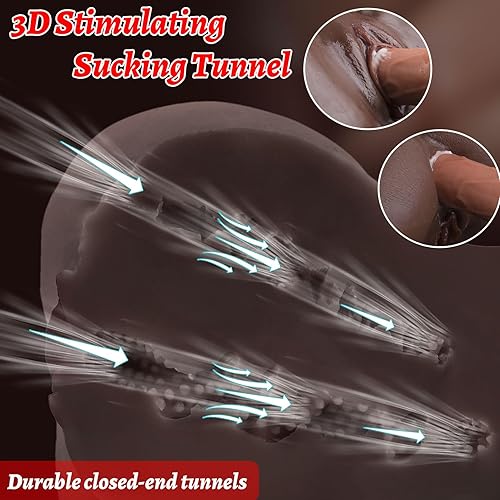 Miniatura 4 de Muñeca sexual negra de tamaño real para hombres, masturbador realista, muñeca sexual con coño apretado anal, juguete masturbador masculino, juguete