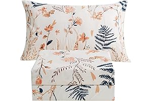 JSD Boho Sheets Twin: Floral Dream, Tranquil Nights