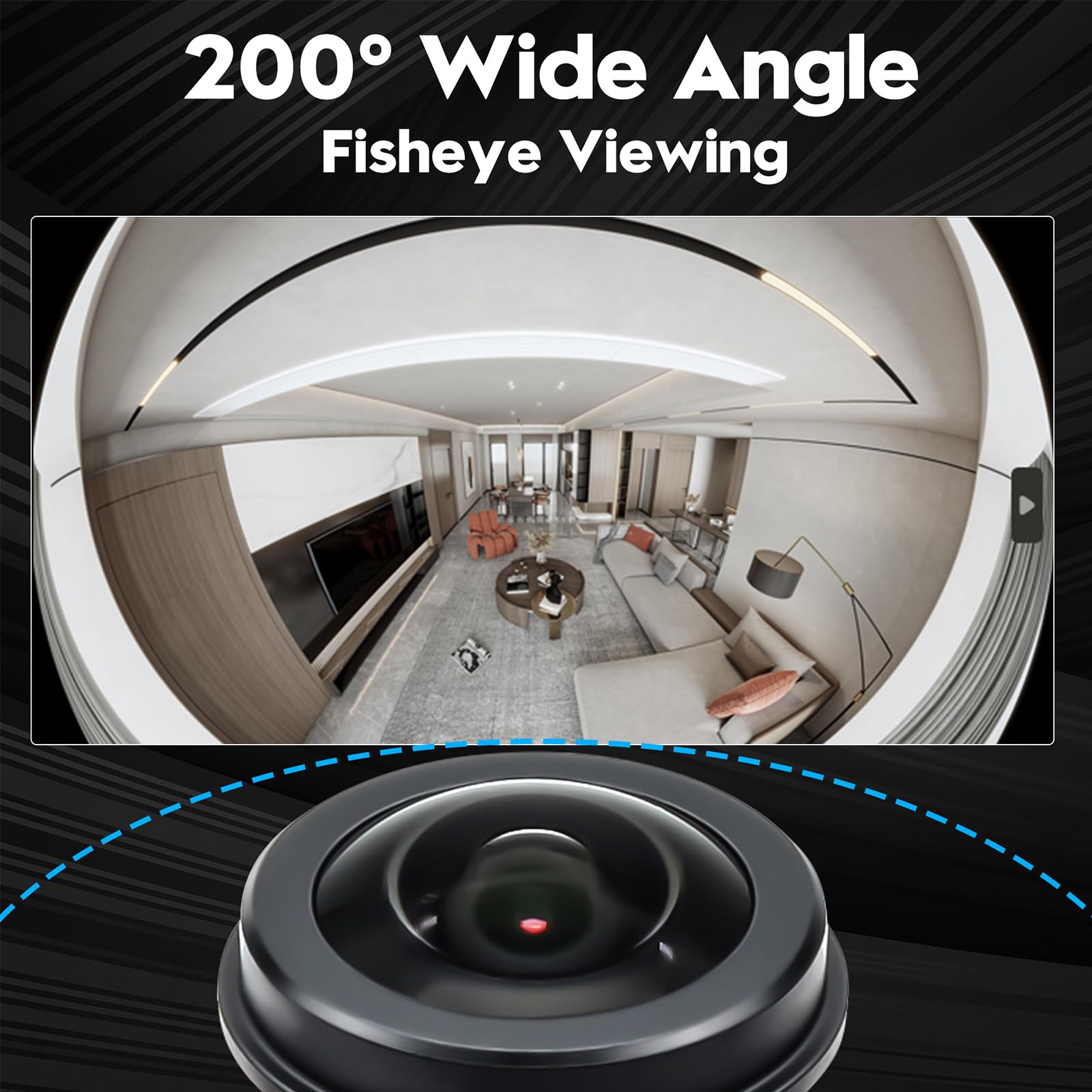 Svpro Caméra USB 5 MP avec Microphone pour Ordinateur, Webcam USB Fisheye Ultra Grand Angle, Double Audio pour Vision Automatique et Industrie, Résolution Vidéo 2592x1944 à 30 fps