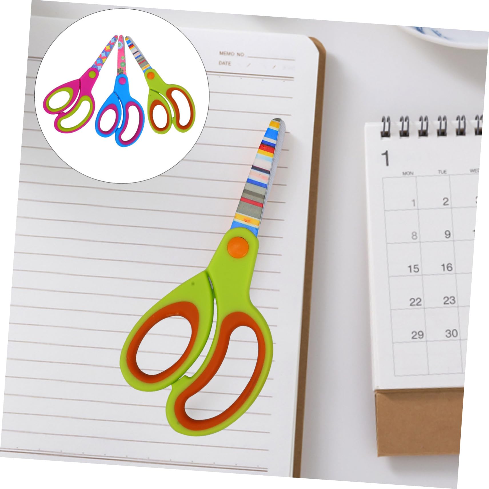 Operitacx 5 Ensembles Lot De Ciseaux Créatifs Multifonctions Pour Garçon Fille Petits Outils De Découpe Pour Travaux Manuels Et Scrapbooking Adaptés Aux Garçons Et Filles 3 Pièces * 5