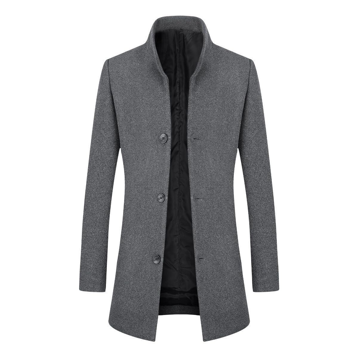 Allthemen Cappotto Invernale da Uomo Trenchcoat Lungo in Lana Caldo Coat Sottile Outerwear a Vento