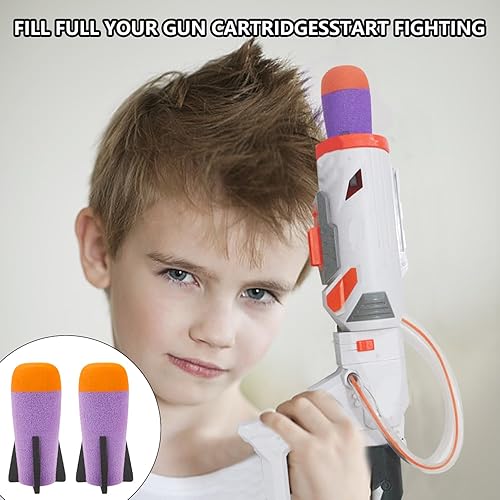 Miniatura 5 de BOROLA Missile Filled Foam Rocket Launcher Compatible for Nerf N-Strike Elite Series