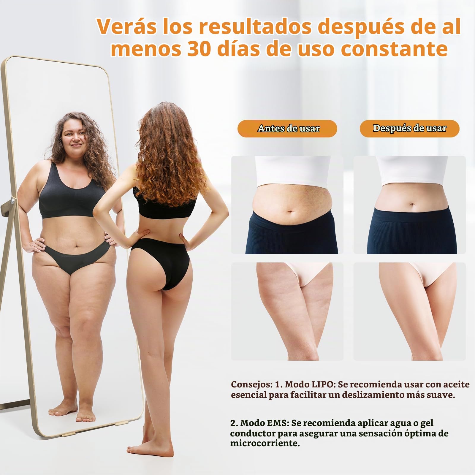 MYCARBON 3 En 1 Masajeador Eléctrico de Ventosas Anticelulitico | 3 Niveles de Succión, EMS, Luz Roja, Reafirma para Rostro, Abdomen, Brazos y Piernas