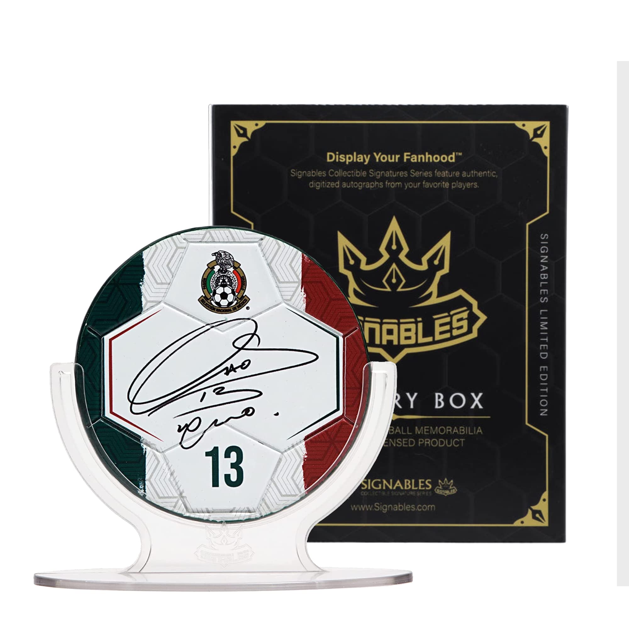 Signables Players Mystery Box - Signature Series Facsimile Signed Soccer with Player Info - Official Collectors