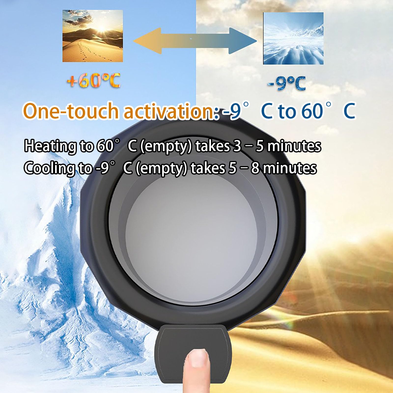 Portabibite Portatile Per Auto Caldo/freddo, Raffreddamento Rapido Fino A -9°C E Riscaldamento Fino A 60°C, Dispositivo Termoelettrico Per Auto, Ufficio E Casa,Pink 24V-19cm * 7cm