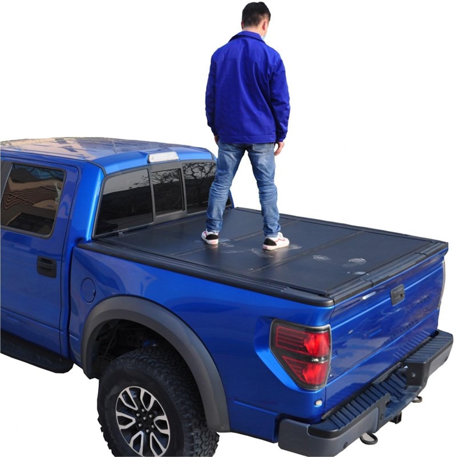 Custom Truck Bed Hard Tri Fold Tonneau CoverTonneau Cover Für Toyota Für Hilux 2022 Gepäckraumabdeckung