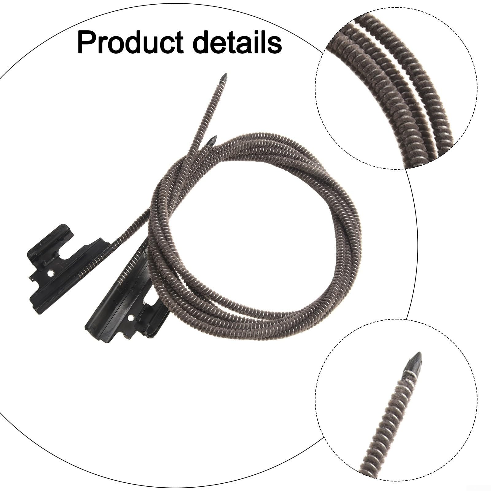 Câbles de toit ouvrant en verre pour F55 F56 F60 2017-2020, pièces de mécanisme de toit à ajustement direct, kit de rechange OEM 54107379616, câbles de guidage en plastique noir, 2 pièces