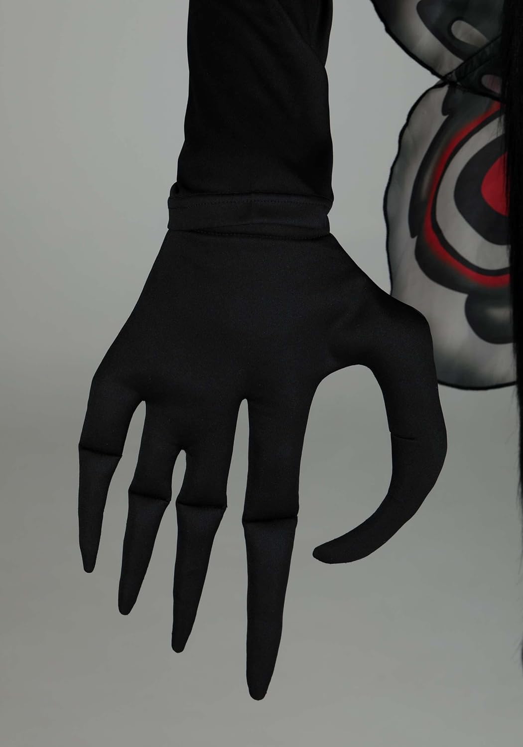 Plus Size Mothman Costume | Includes Jumpsuit, Headpiece, Wings, and Gloves for Halloween Parties and Events - Image 5