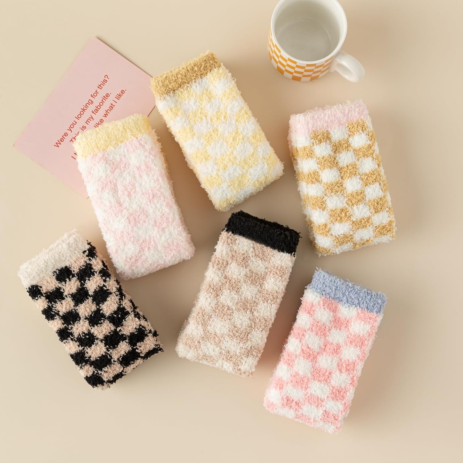 Tosewever Fuzzy Socks for Women Warm Fluffy Plush Slipper Socks Soft Cozy Winter Sleeping Sock - Image 5