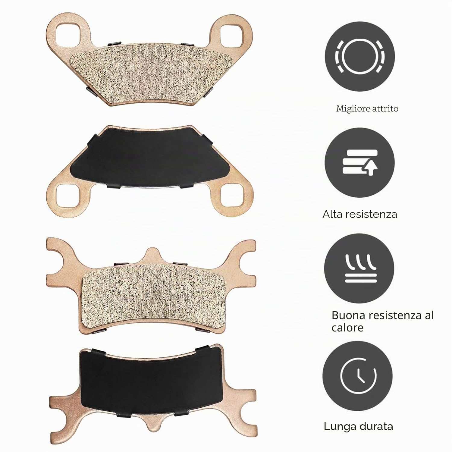 Pastiglie freno anteriore e posteriore sinterizzate per Polaris Sportsman | per Polaris Sportsman 400 450 500 600 700 800 Magnum Scrambler Trail Blazer Trail Boss Xpedition 250 325 330 425 500