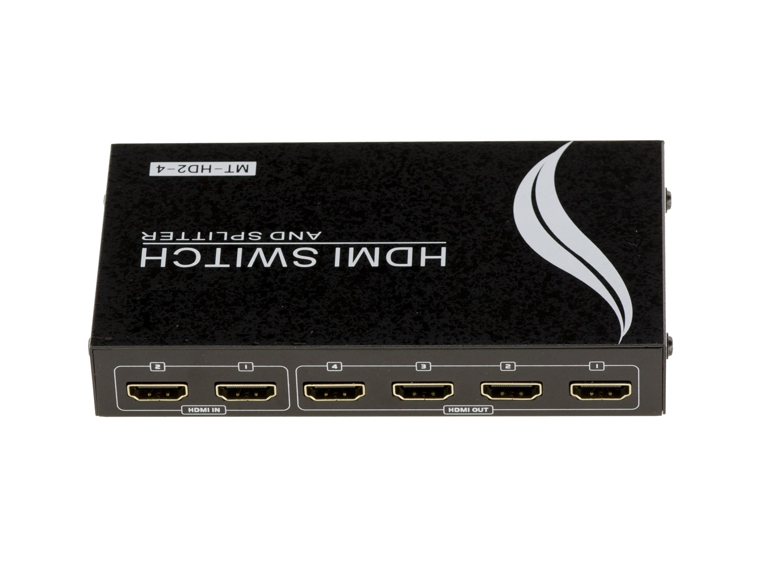 KALEA-INFORMATIQUE Splitter video di tipo switch e splitter HDMI da 2 a 4: scelta di una delle due possibili sorgenti e visualizzazione simultanea su quattro schermi.