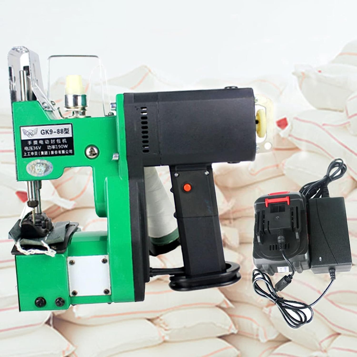 SBCGFY Closing Machine, 2S/Bag,Portable Bag Closer Woven Bag Sewer Packing Machine, Bag Sewing Machine, For Woven Snakeskin Bag Sack