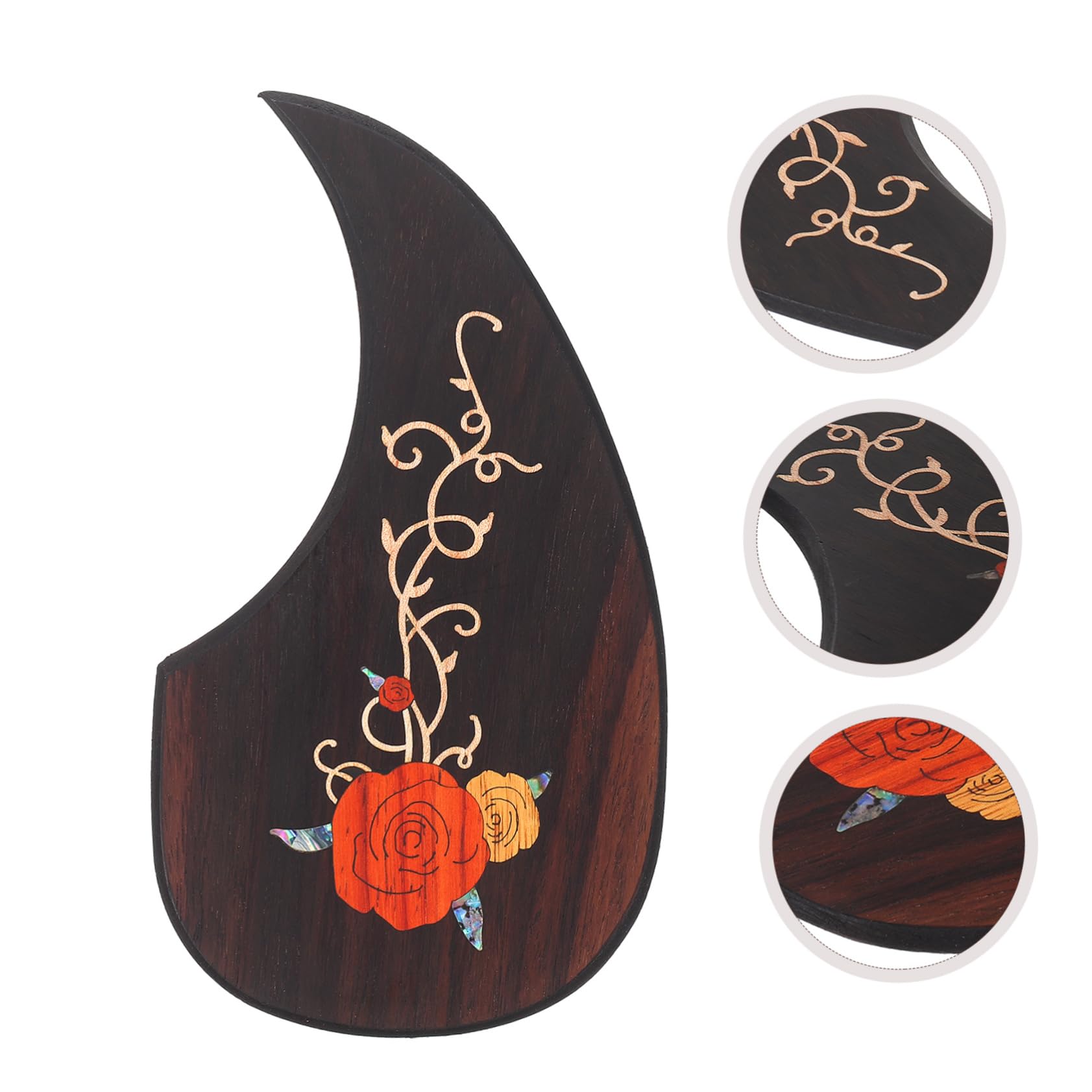 4 Uds Golpeador De Guitarra Eleguitar Guitarra Rosa Pegatinas Pastillas De Guitarra Golpeador Acústico Material Púas De Guitarra Para Guitarra Eléctrica Pegatinas Para Guitarra