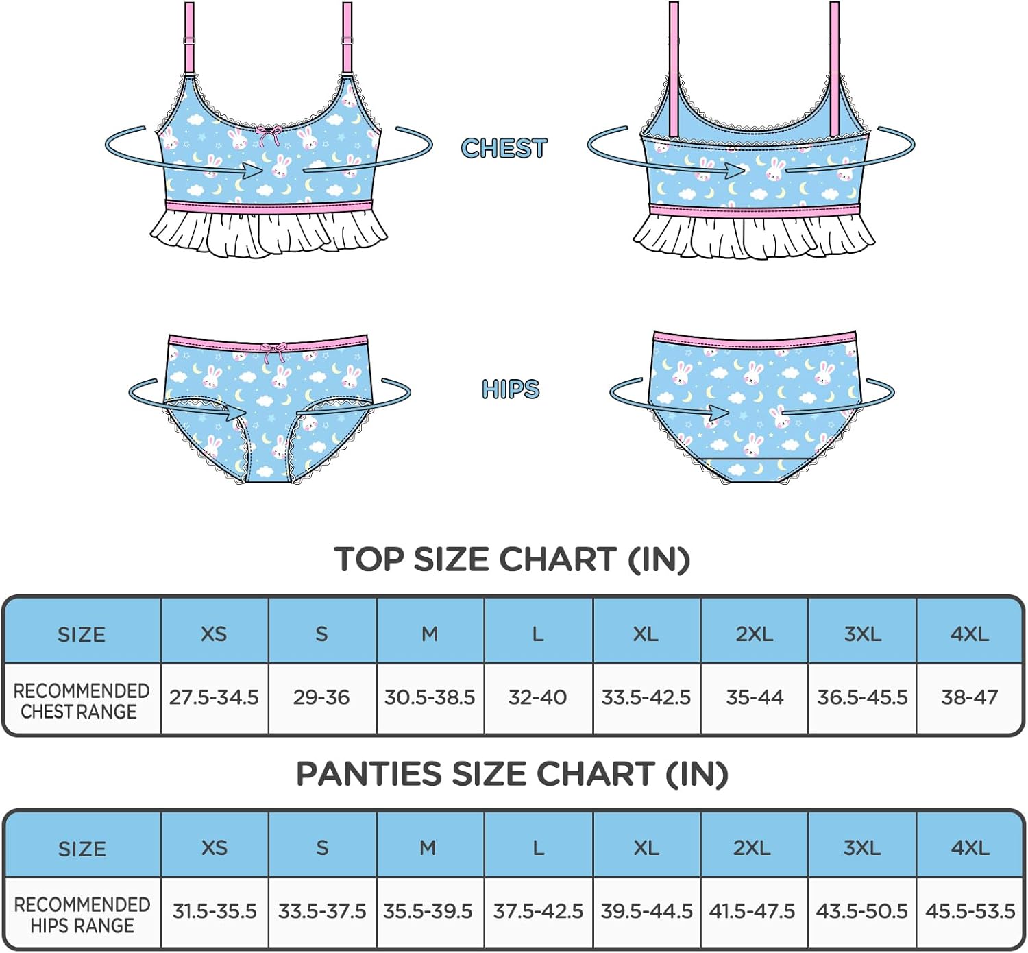 Littleforbig Lacy Trim Women Nightwear Strap Sleepwear Cami Top Shorts Lingerie bralette loungewear Set - Snuggle Bunny - Image 3