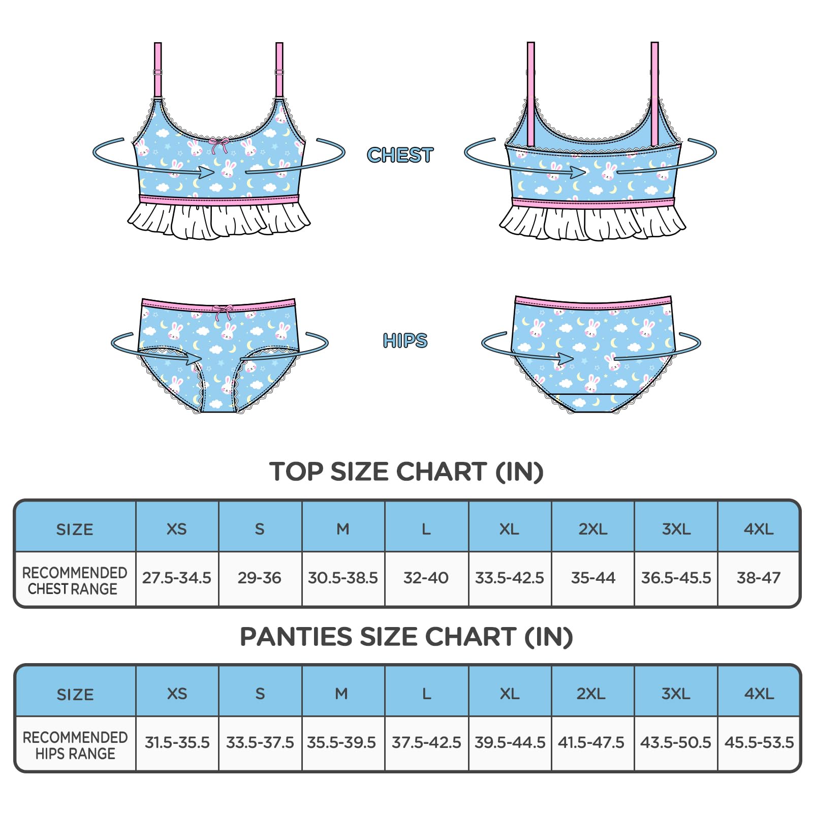Littleforbig Lacy Trim Women Nightwear Strap Sleepwear Cami Top Shorts Lingerie bralette loungewear Set - Snuggle Bunny