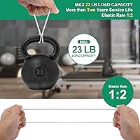 Vista 4 de 50 cuerdas elásticas de bolas blancas, cuerda elástica resistente de 6 pulgadas para exteriores con bolas, bolas elásticas de lona para refugio