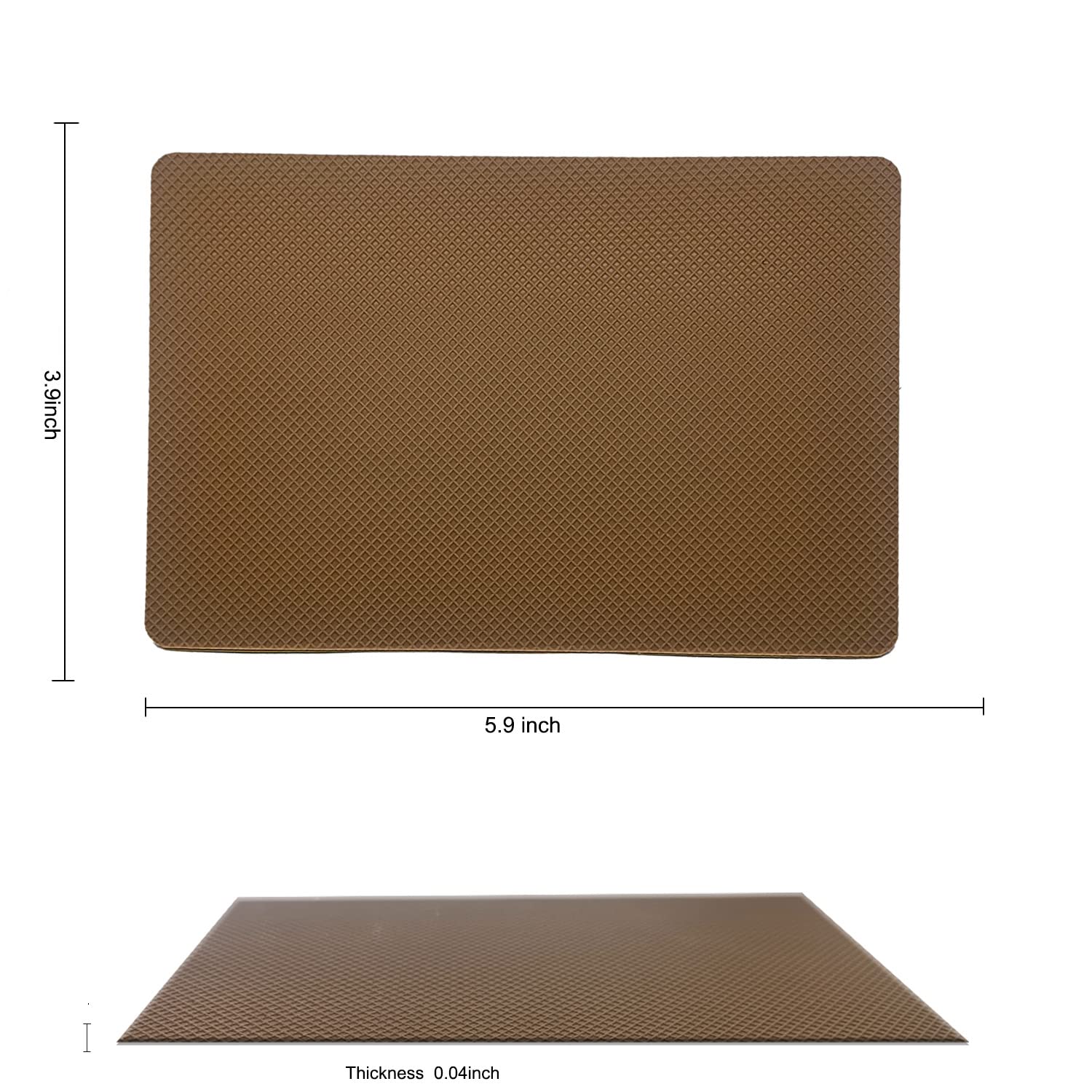 Protectores de suela de zapatos, almohadillas antideslizantes para suela de zapatos, almohadillas protectoras para zapatos de tacón alto, zapatos de cuero, antideslizantes, para mujer (marrón, 4