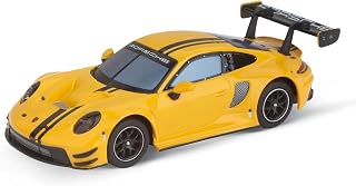 Carrera Hybrid 50051001 Porsche 911 GT3 R "Speed Yellow" 1:50 Scale AI-Supported Race Car with Working Lights & USB-C Char...