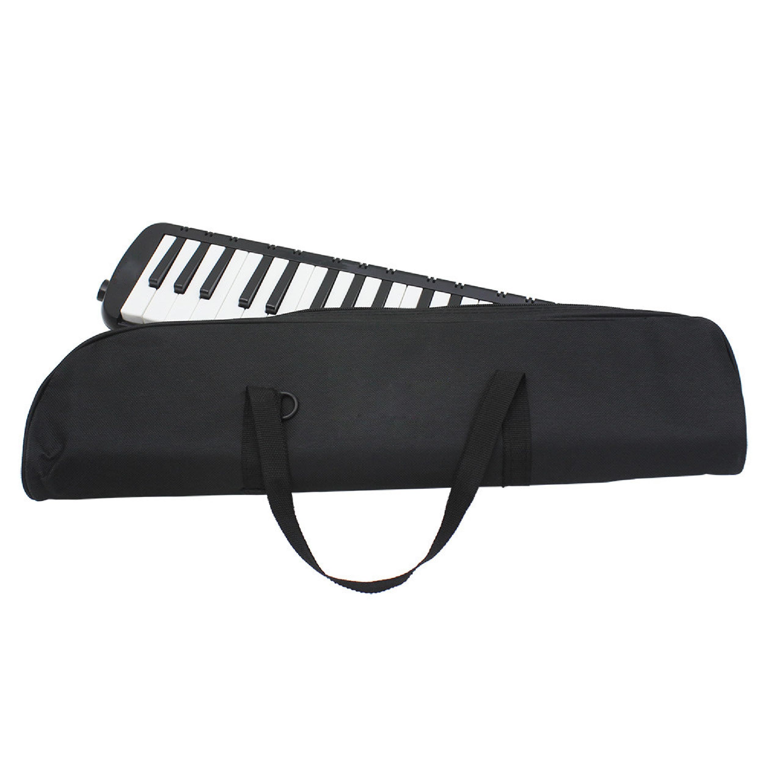 Piano Mélodica Professionnel, Clavier à 37 Touches, Noir, avec Sac