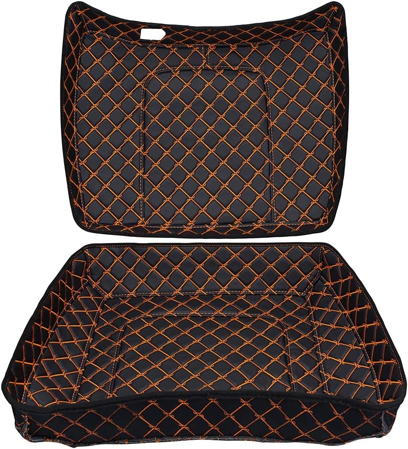 Razor Tour Pack Liners Custom Stitch, Noise Reduction, Fit for Harley Tour Pack Street Glide/Road Glide 2014-2026 Orange Thread Stitching