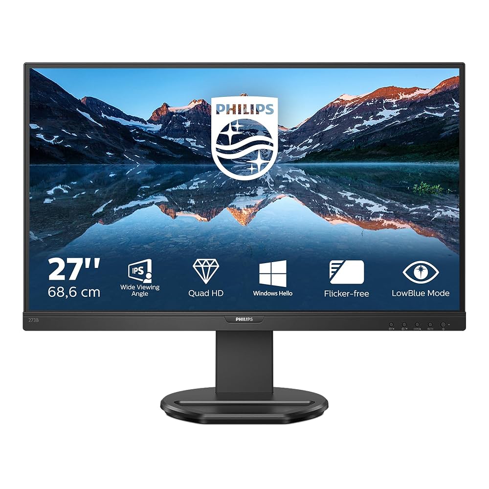 Philips 27インチWQHD/ USB-Cモニター 276B9 Philips 276B9-27-calowy monitor QHD, dokowanie USB-C