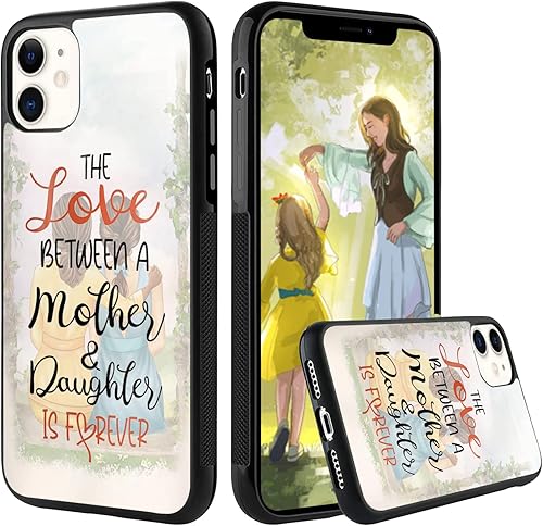 Regalo para el Día de la Madre, El amor entre madre e hija es para siempre, funda para iPhone 16 15 14 13 12 11 Pro Max Galaxy S25 S24 S23 S22 S21