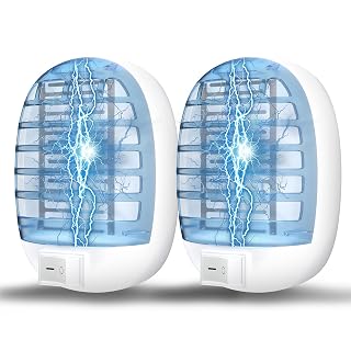 Indoor Bug Zappers, Fly Traps for Indoors, Insect Traps for Home Mosquito Killer for Kids & Pets, Home, Kitchen, Bedroom, Baby Room, Office (2 Packs) - Amazon product rated Grade B