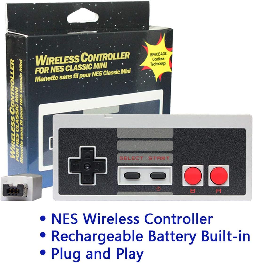 2 Pack NES Wireless Controller, TANKEY NES Classic Controller Wireless for Nintendo Classic Mini Edition and PC…