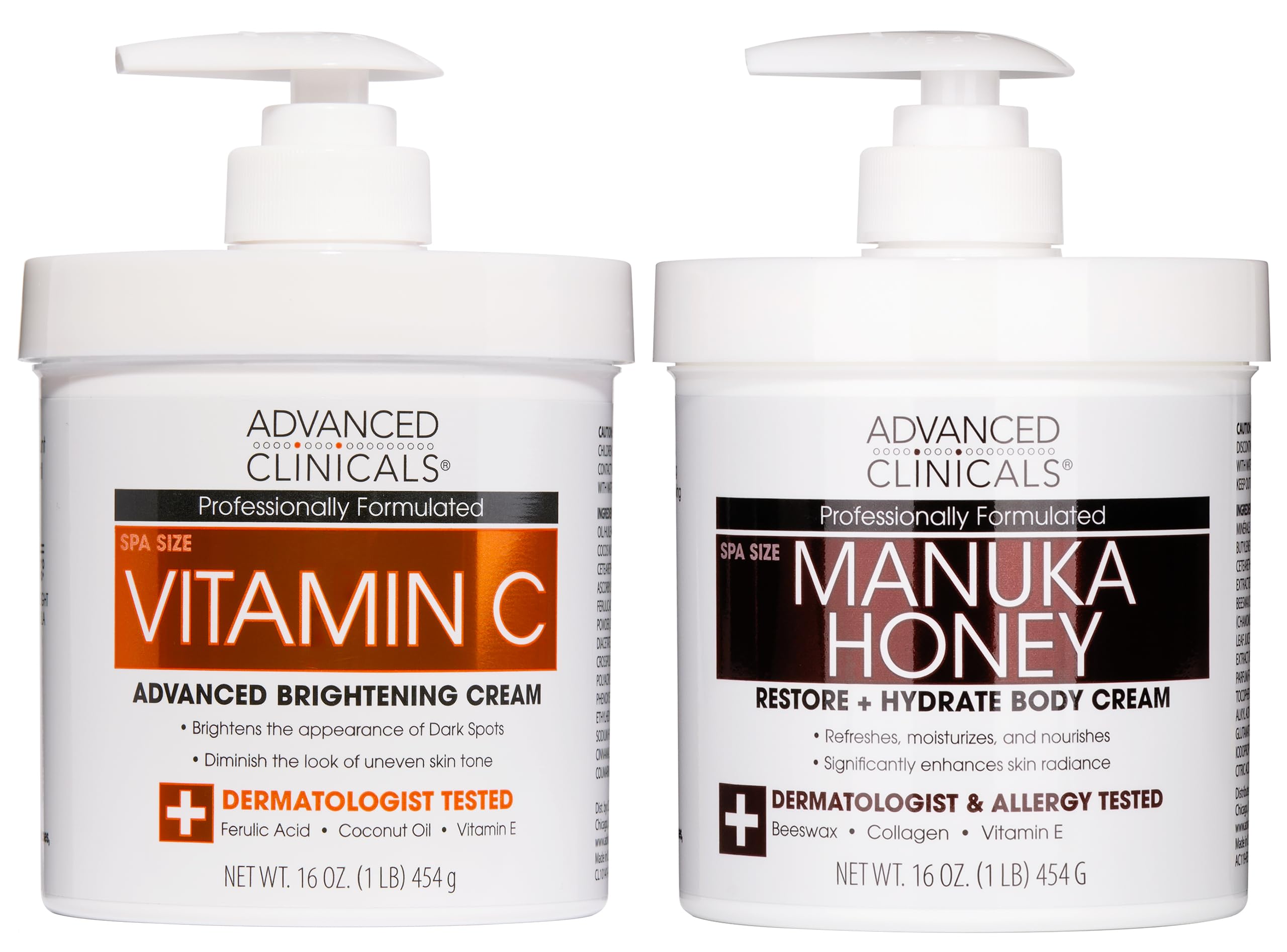 Amazon.com : Advanced Clinicals Vitamin C Brightening Cream +