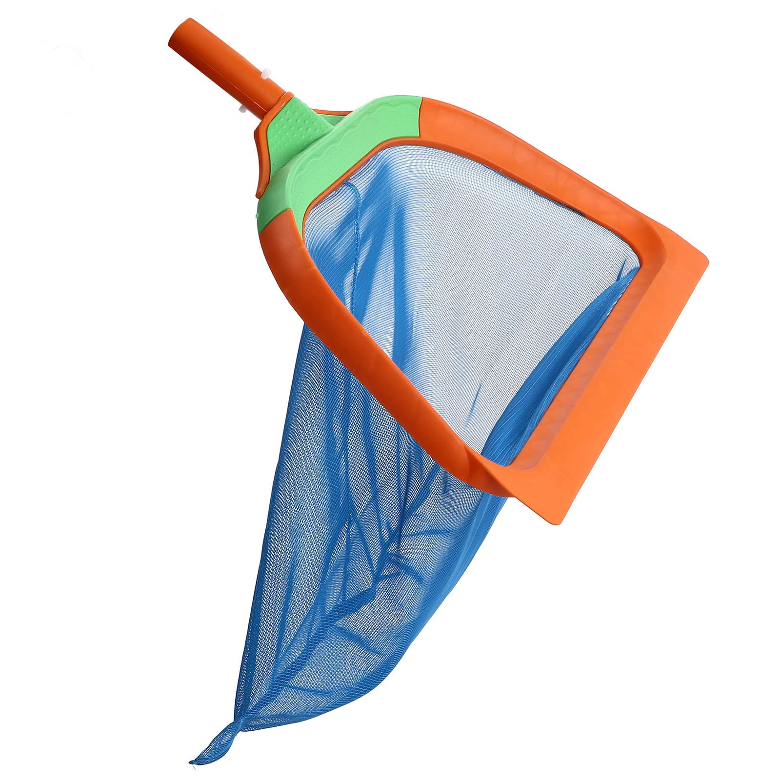 Skimmer de hojas de piscina – Red de nailon con plástico e 49 x 42,4 cm – Limpieza rápida, fácil instalación para piscinas, spas y fuentes