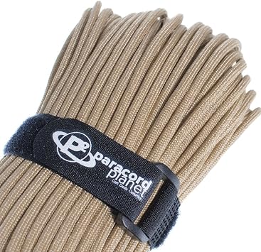 Military Survival Parachute Cord MIL-SPEC Paracord 103 Continuous Feet 550+ Tensile Strength - Authentic MIL-C-5040-H, Type III 7 Strand 5/32 Inch 4mm Diameter 100% Nylon Rope Cordage