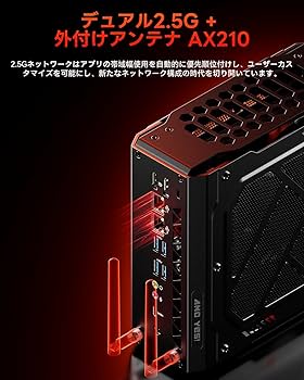 Amazon.co.jp: AOOSTAR GODZ ミニPC AMD Ryzen 7 7435HS + RX 6600LE