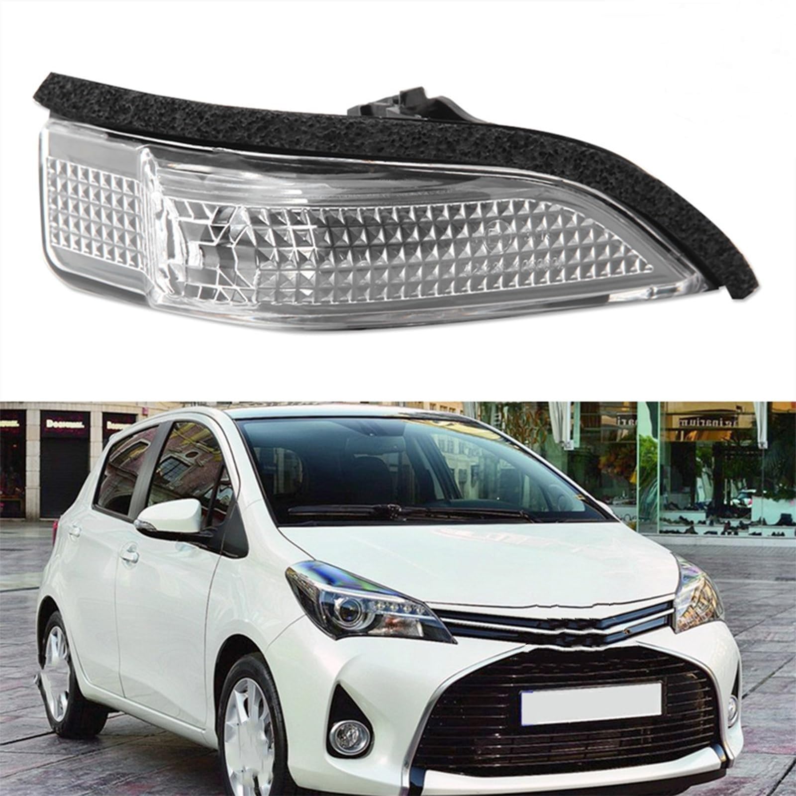 LzDQF Car Turn Signal Lights Dynamic Turn Signal Light Rearview Mirror Indicator For Toyota Yaris 2011-2019 Turn Singal Light.,B-Right Side