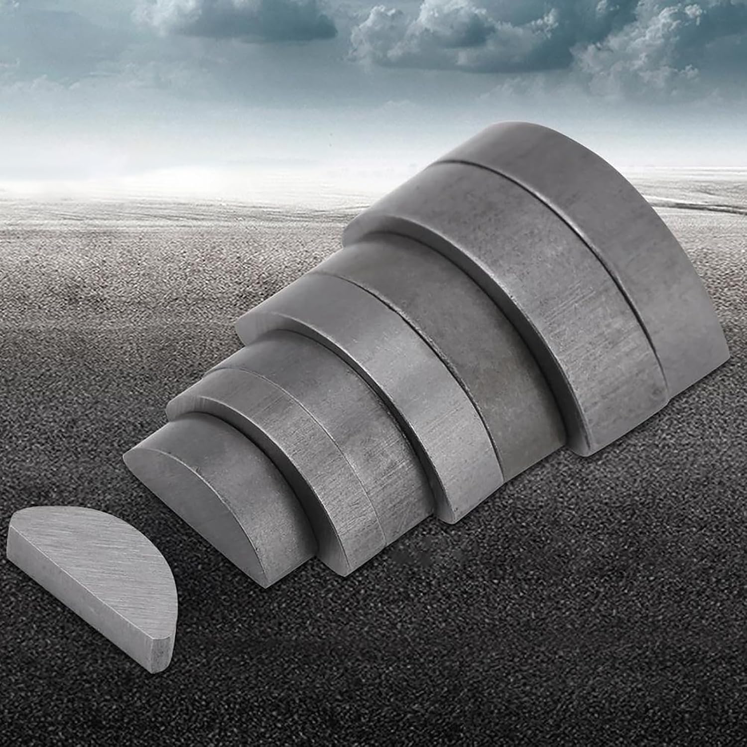 Engine Key Assortment Set Carbon Steel Spring Wedges Assortment Half Moon Driving Wedges Essential For Workshop Repairs