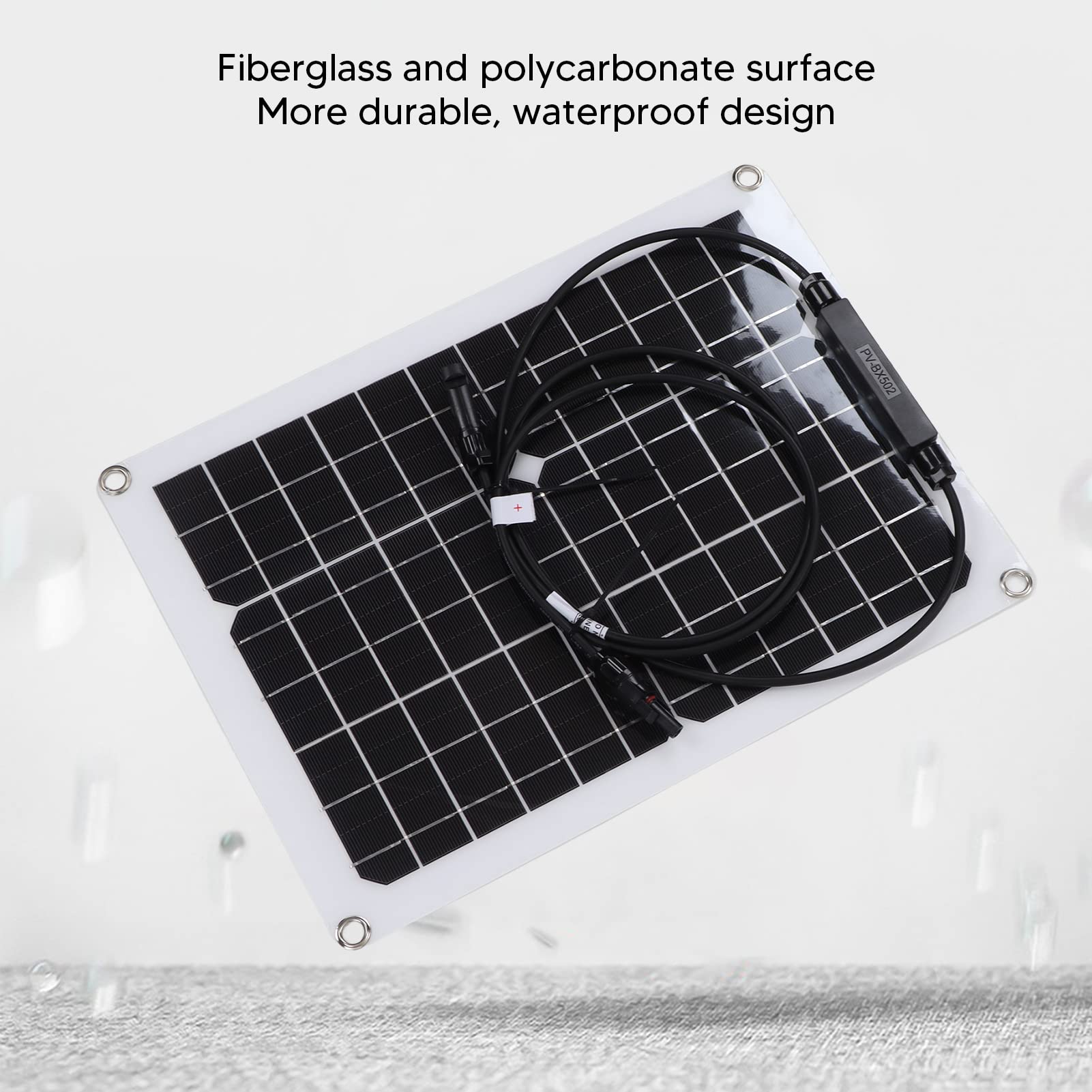 Componenti del fotovoltaico monocristallino flessibile del pannello solare 15W 12V Carica batteria portatile per da campeggio