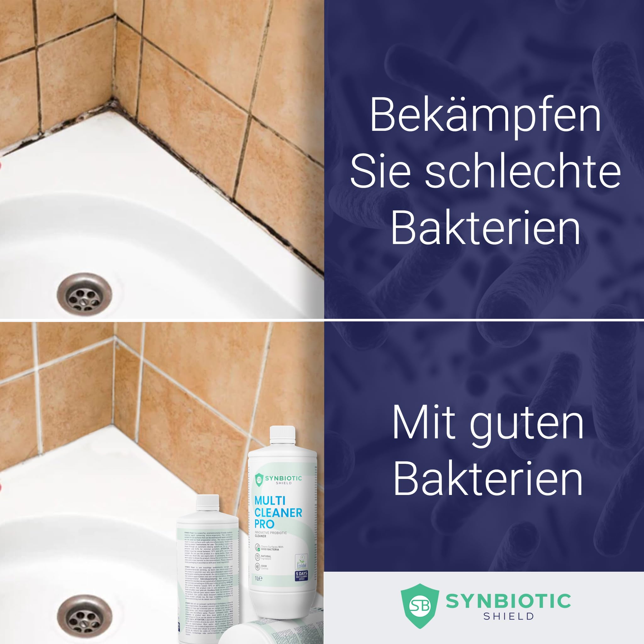 Allzweckreiniger probiotisch Konzentrat 5 Liter (Kanister) Multicleaner Pro natürliche Reinigung mit guten Bakterien - Probiotika Enzymreiniger - Haushalt Universalreiniger effektive Mikroorganismen