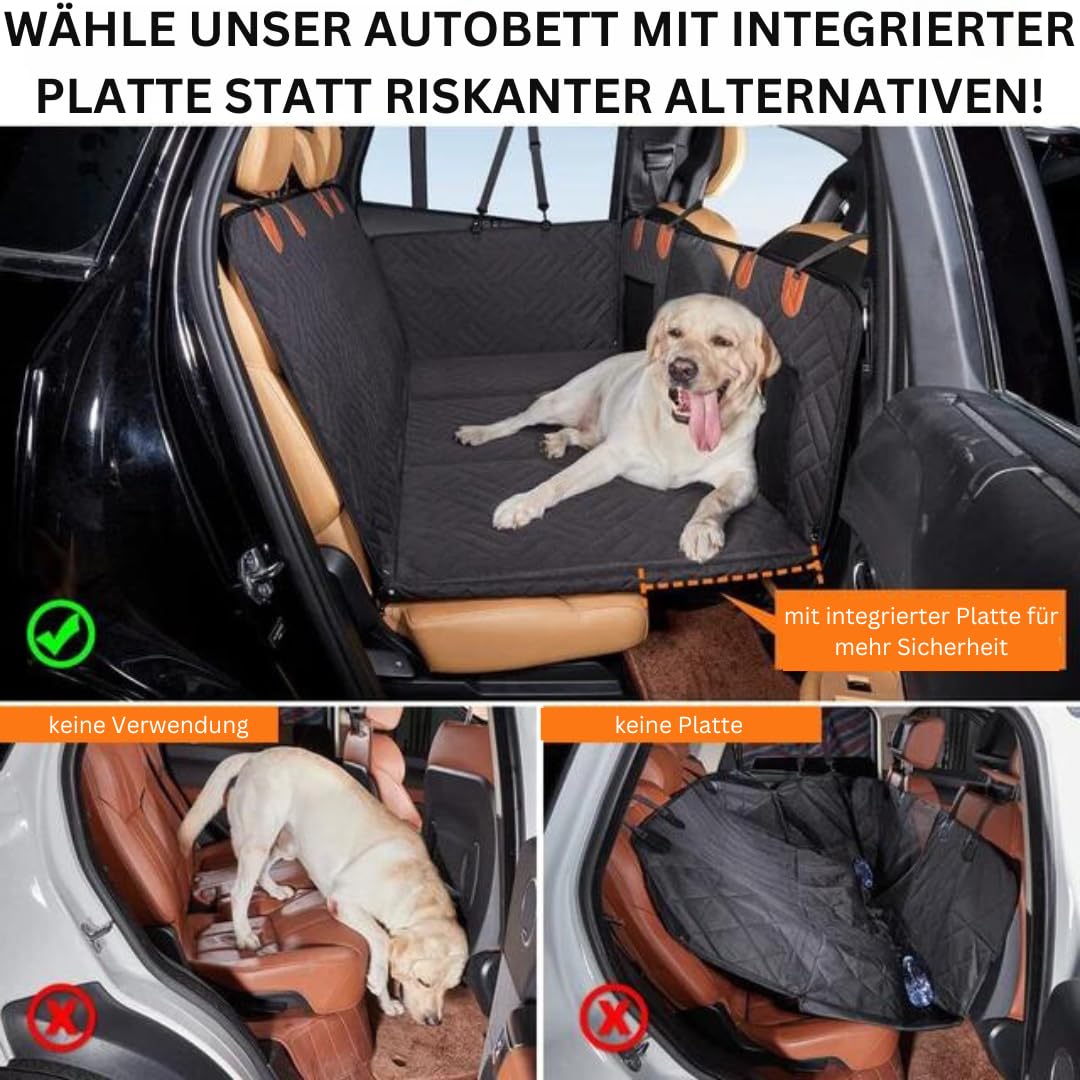 MEIION Pet bedarf-Plus - Espansione per seggiolino auto per cani, copertura posteriore per cani, antigraffio, impermeabile, con protezione laterale e frangivista, protezione per il bagagliaio per cani
