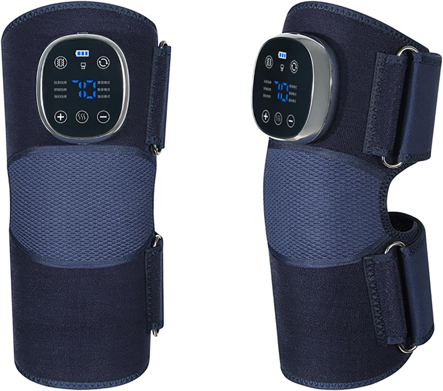 Heated Knee Braces, Vibrating Heated Knee Massager with Touch Screen, Gear Modes and Intensity Adjustment Minutes Timer Power Off, Pain Relief, For Knees