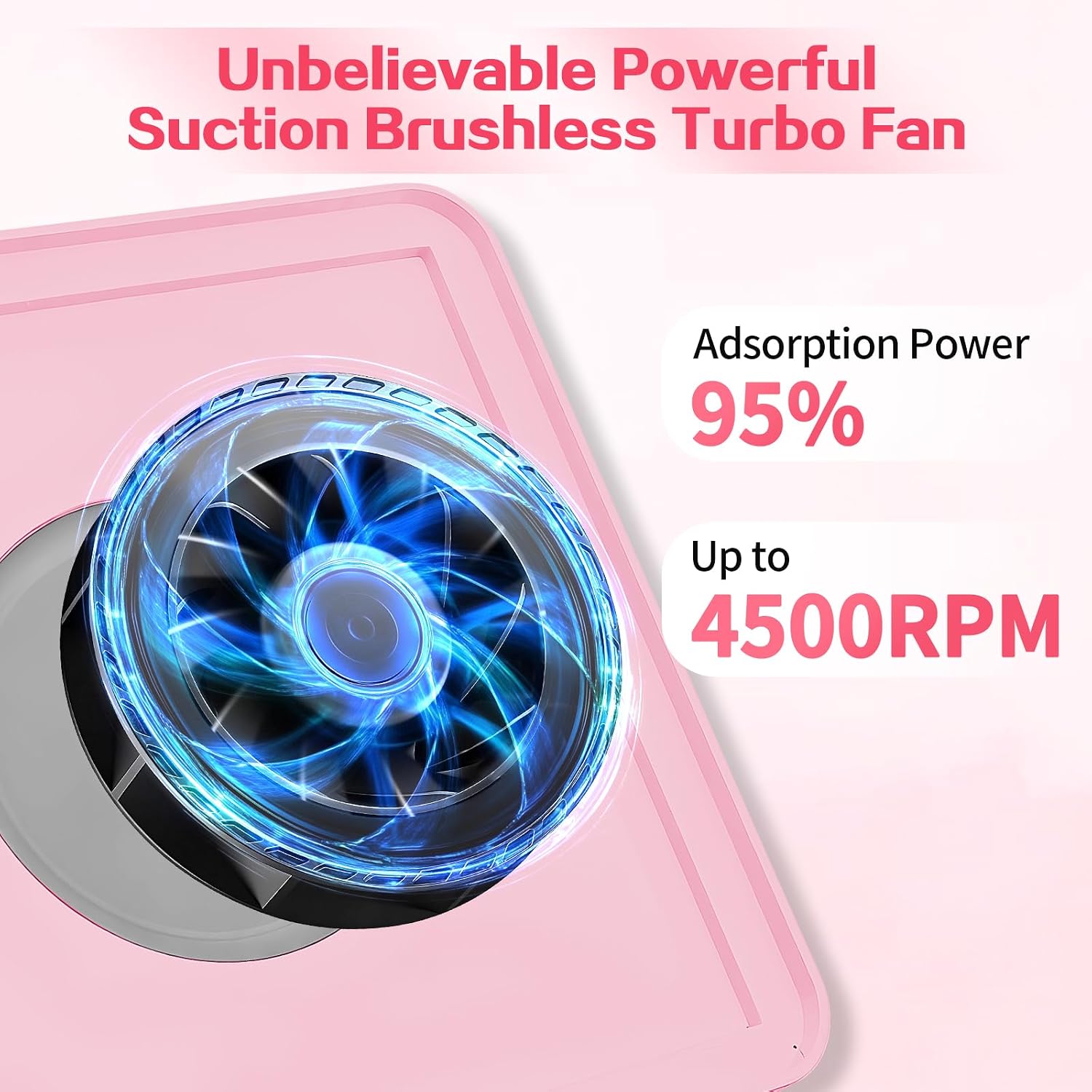Professional Nail Dust Collector with Powerful Suction Includes 2 Reusable Filters & Nail Dust Brush Ideal for Polish Manicures in Salons