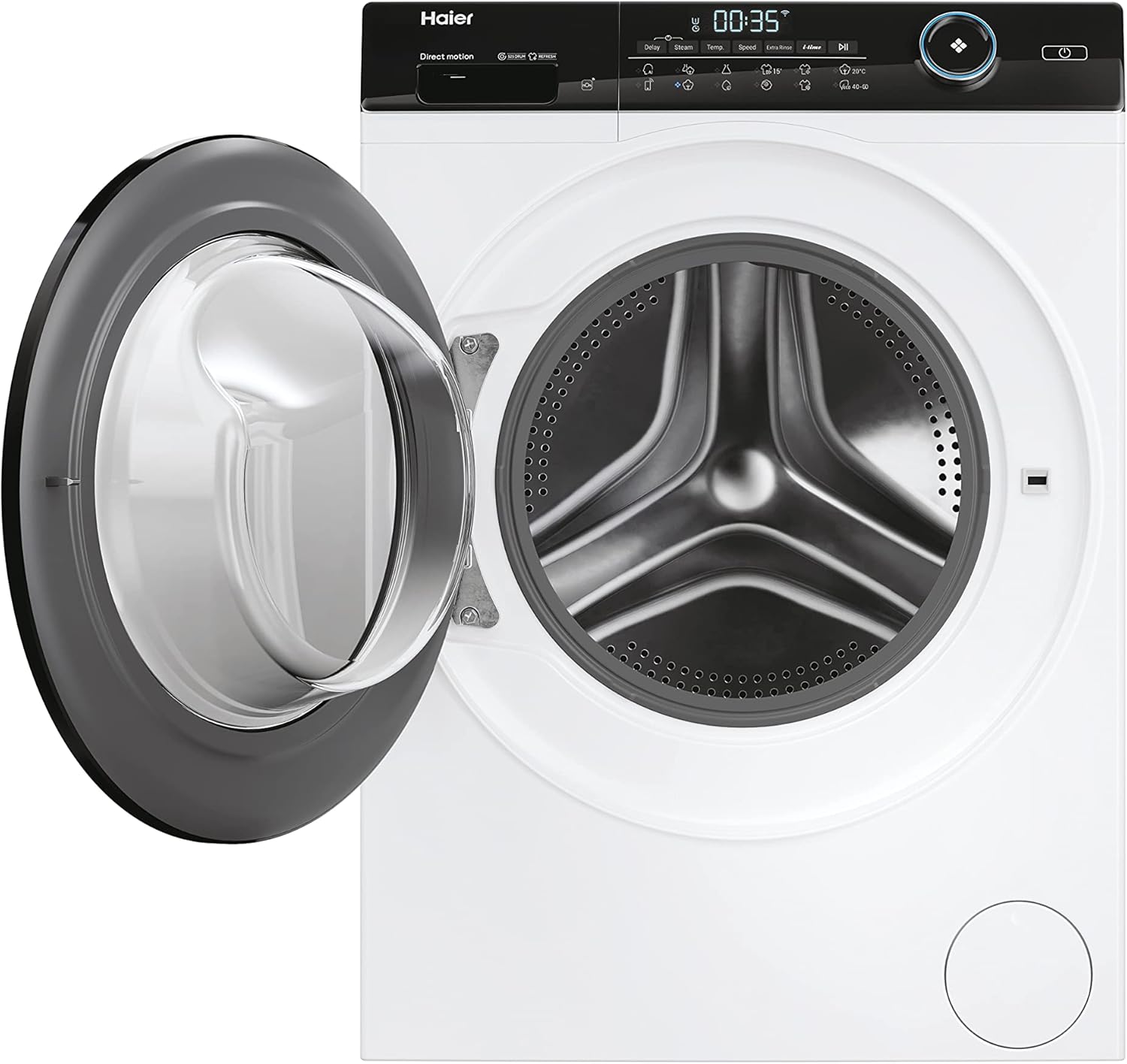 Haier I-Pro Series 5 HW90-B14959U1-S Lavatrice 9 kg, 1400 rpm, Motore Direct Motion, antibatterico, Connettività App HOn, Vapore, Tamburo XL con LED, Classe A Haier I-Pro Series 5 HW90-B14959U1-S Lavatrice 9 kg, 1400 rpm, Motore Direct Motion, antibatterico, Connettività App HOn, Vapore, Tamburo XL con LED, Classe A